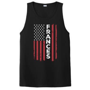 Frances Usa Flag American Flag Patriotic Great Gift PosiCharge Competitor Tank