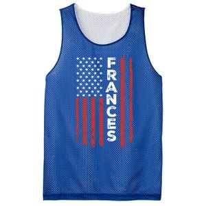 Frances Usa Flag American Flag Patriotic Great Gift Mesh Reversible Basketball Jersey Tank