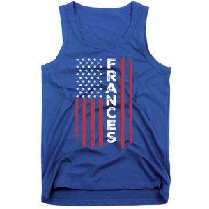 Frances Usa Flag American Flag Patriotic Great Gift Tank Top