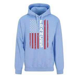 Frances Usa Flag American Flag Patriotic Great Gift Unisex Surf Hoodie