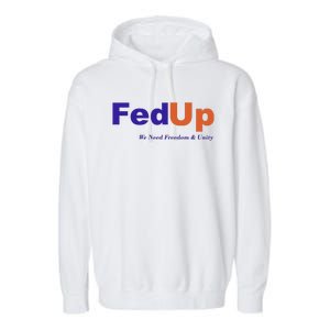 Fed Up Garment-Dyed Fleece Hoodie