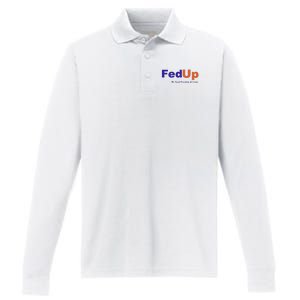 Fed Up Performance Long Sleeve Polo