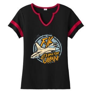 F16 Ukraine Ladies Halftime Notch Neck Tee