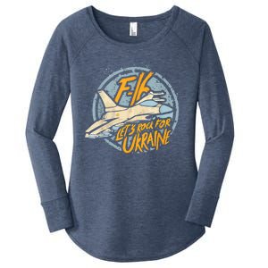 F16 Ukraine Women's Perfect Tri Tunic Long Sleeve Shirt