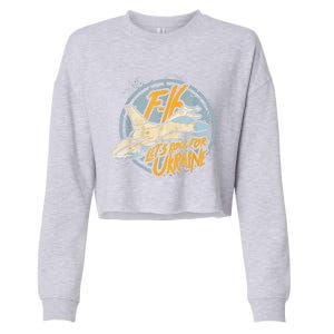 F16 Ukraine Cropped Pullover Crew