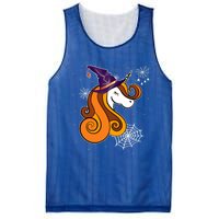 Funny Unicorn Face Witch Hat Cute Halloween Costume Gift Mesh Reversible Basketball Jersey Tank