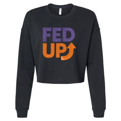FED UP Cropped Pullover Crew
