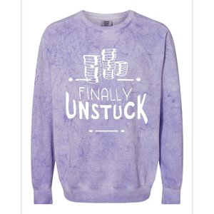 Finally Unstuck Colorblast Crewneck Sweatshirt