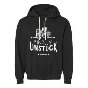 Finally Unstuck Garment-Dyed Fleece Hoodie