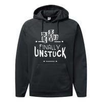 Finally Unstuck Performance Fleece Hoodie