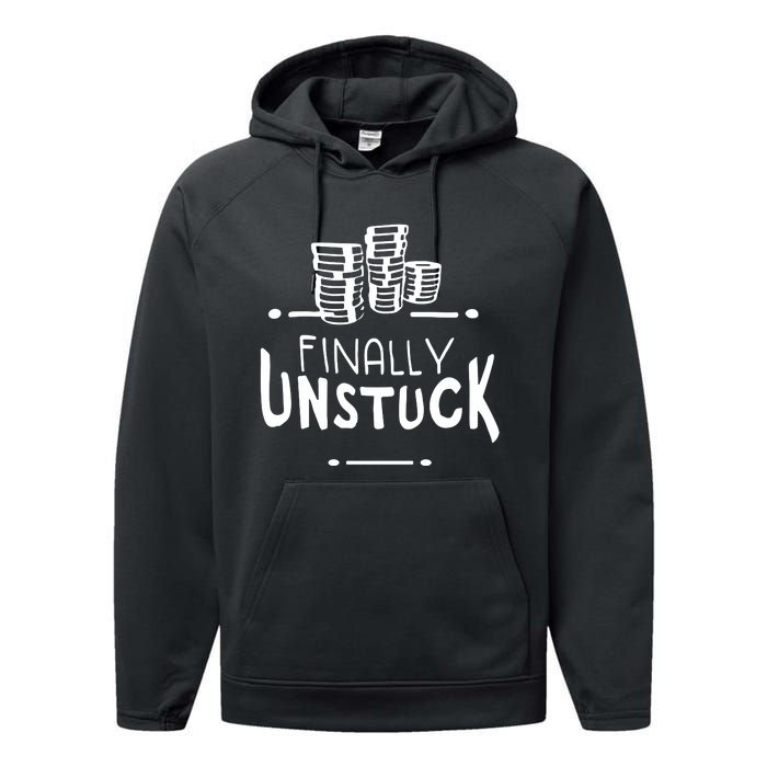 Finally Unstuck Performance Fleece Hoodie