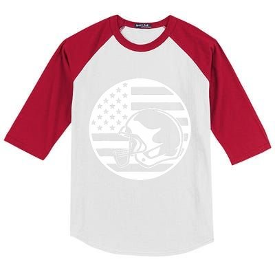 Football USA Flag Kids Colorblock Raglan Jersey