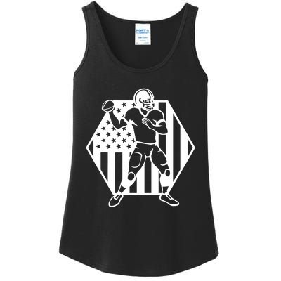 Football USA Flag Ladies Essential Tank