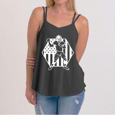 Football USA Flag Women's Strappy Tank