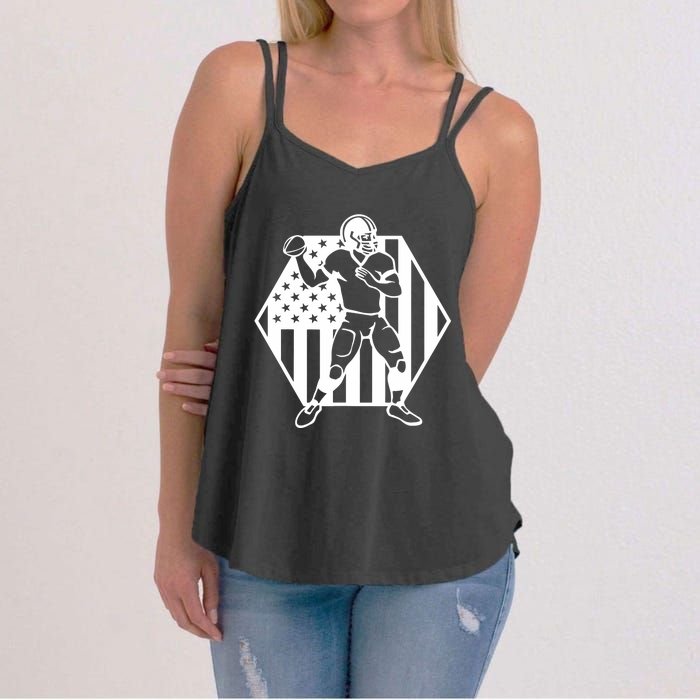 Football USA Flag Women's Strappy Tank