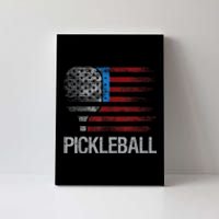 Funny Us Flag Pickleball Player Paddleball Lover Canvas