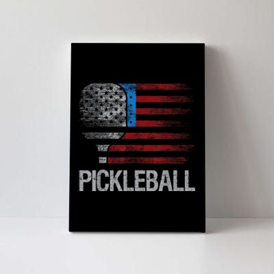 Funny Us Flag Pickleball Player Paddleball Lover Canvas