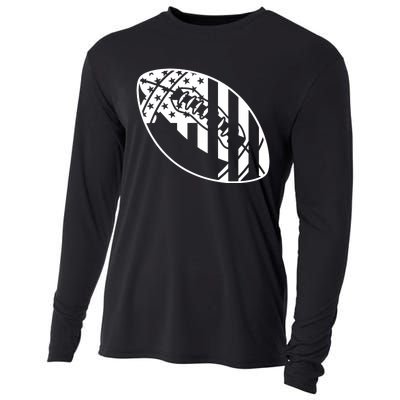 Football USA Flag Cooling Performance Long Sleeve Crew