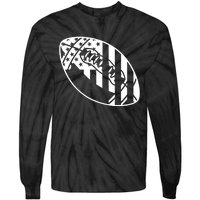 Football USA Flag Tie-Dye Long Sleeve Shirt