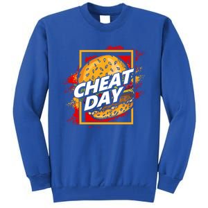 Funny Unhealthy Food Carbs Burger Fitness Cheat Day Great Gift Tall Sweatshirt