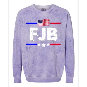 FJB US Flag F Joe Biden Colorblast Crewneck Sweatshirt