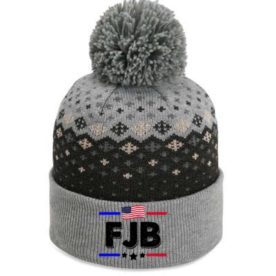 FJB US Flag F Joe Biden The Baniff Cuffed Pom Beanie