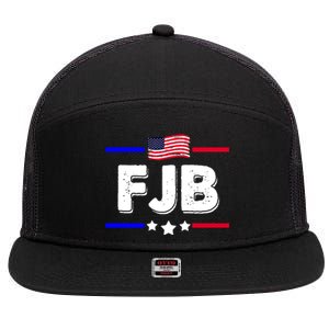 FJB US Flag F Joe Biden 7 Panel Mesh Trucker Snapback Hat