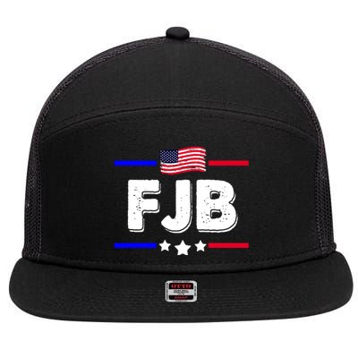 FJB US Flag F Joe Biden 7 Panel Mesh Trucker Snapback Hat