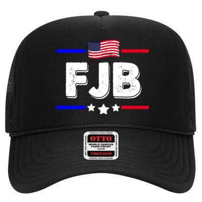 FJB US Flag F Joe Biden High Crown Mesh Back Trucker Hat