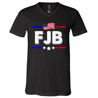 FJB US Flag F Joe Biden V-Neck T-Shirt