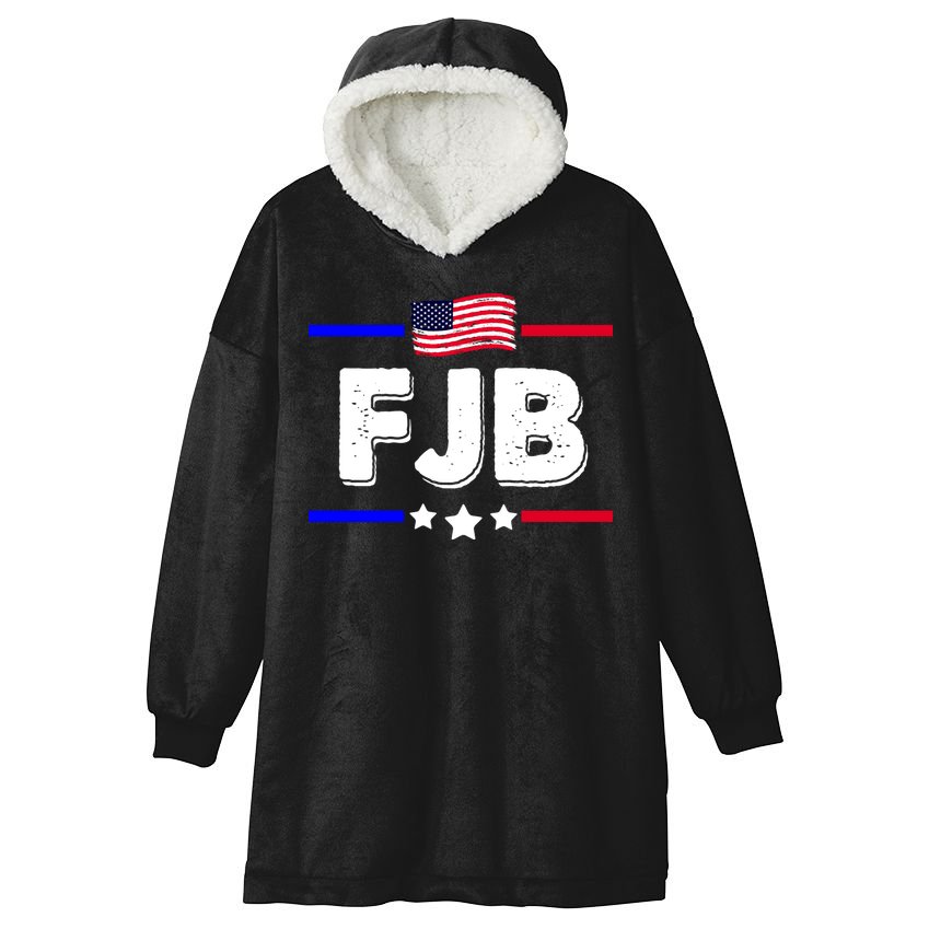 FJB US Flag F Joe Biden Hooded Wearable Blanket
