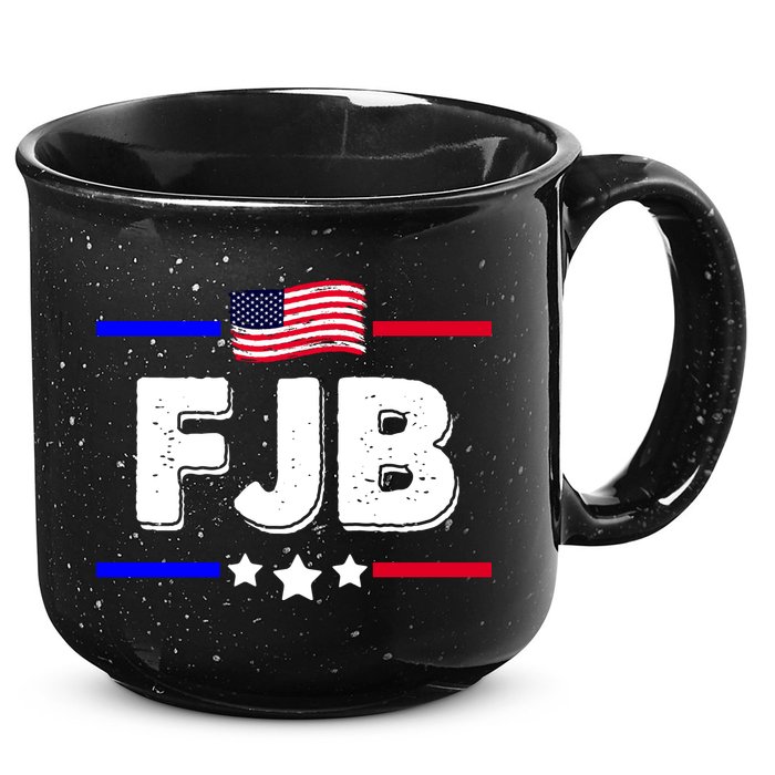 FJB US Flag F Joe Biden 15oz Campfire Ceramic Mug