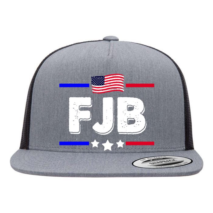 FJB US Flag F Joe Biden Flat Bill Trucker Hat