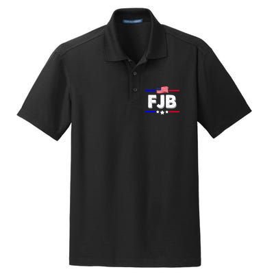 FJB US Flag F Joe Biden Dry Zone Grid Polo