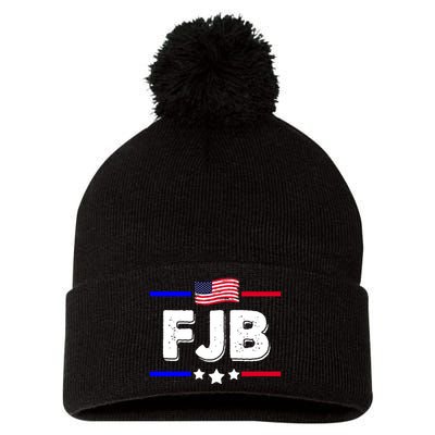 FJB US Flag F Joe Biden Pom Pom 12in Knit Beanie