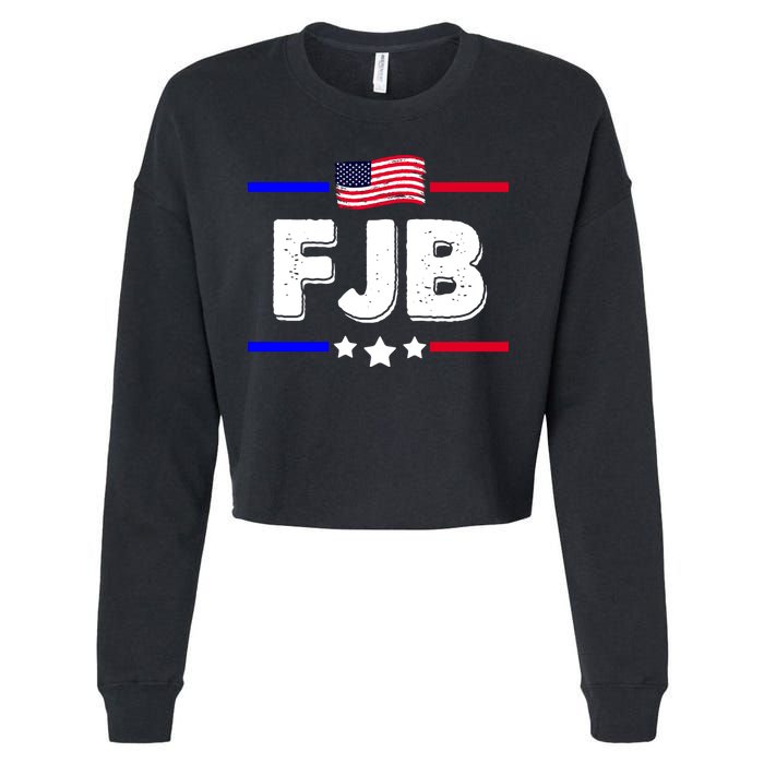 FJB US Flag F Joe Biden Cropped Pullover Crew
