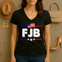 FJB US Flag F Joe Biden Women's V-Neck T-Shirt