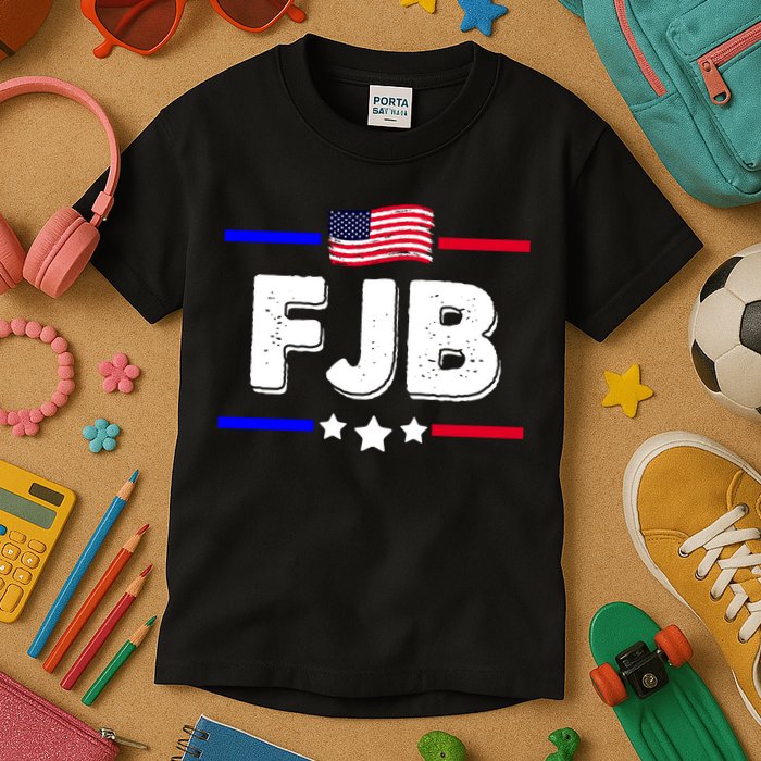 FJB US Flag F Joe Biden Kids T-Shirt