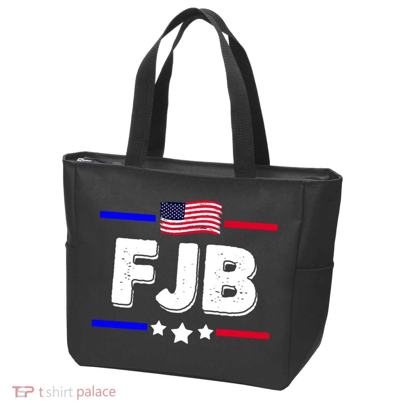 FJB US Flag F Joe Biden Zip Tote Bag