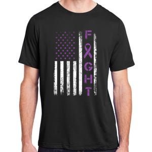 Fighter Usa Flag Gift Fight Crohns Disease Awareness Cute Gift Adult ChromaSoft Performance T-Shirt