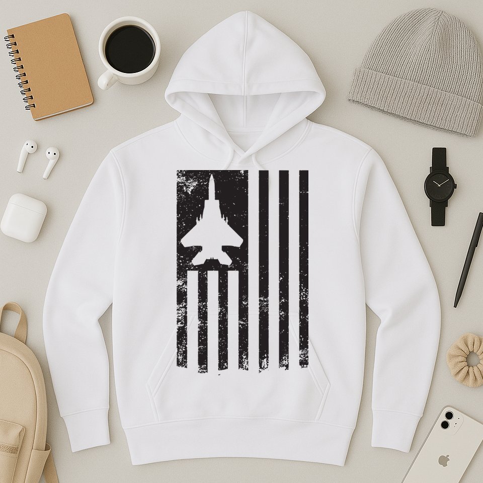 F15 USA FLAG Eagle Fighter Jet For Usaf Pilot Or Crew Hoodie