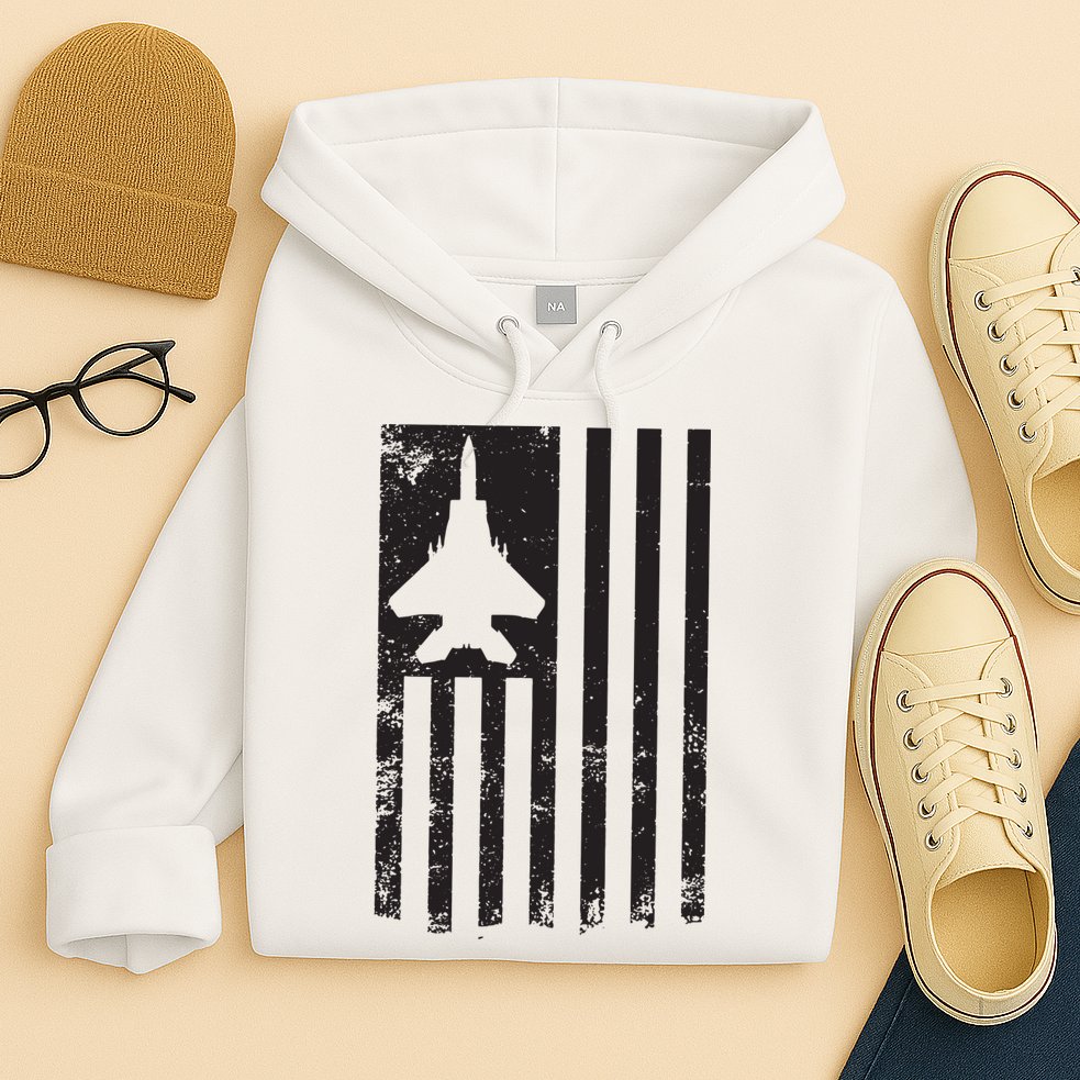 F15 USA FLAG Eagle Fighter Jet For Usaf Pilot Or Crew Hoodie