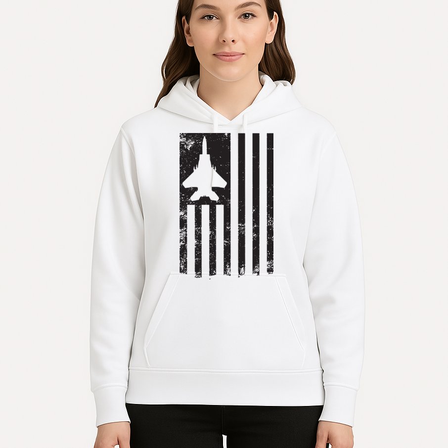 F15 USA FLAG Eagle Fighter Jet For Usaf Pilot Or Crew Hoodie