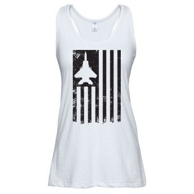 F15 USA FLAG Eagle Fighter Jet For Usaf Pilot Or Crew Ladies Essential Flowy Tank