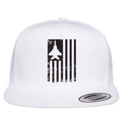 F15 USA FLAG Eagle Fighter Jet For Usaf Pilot Or Crew Flatbill Hat