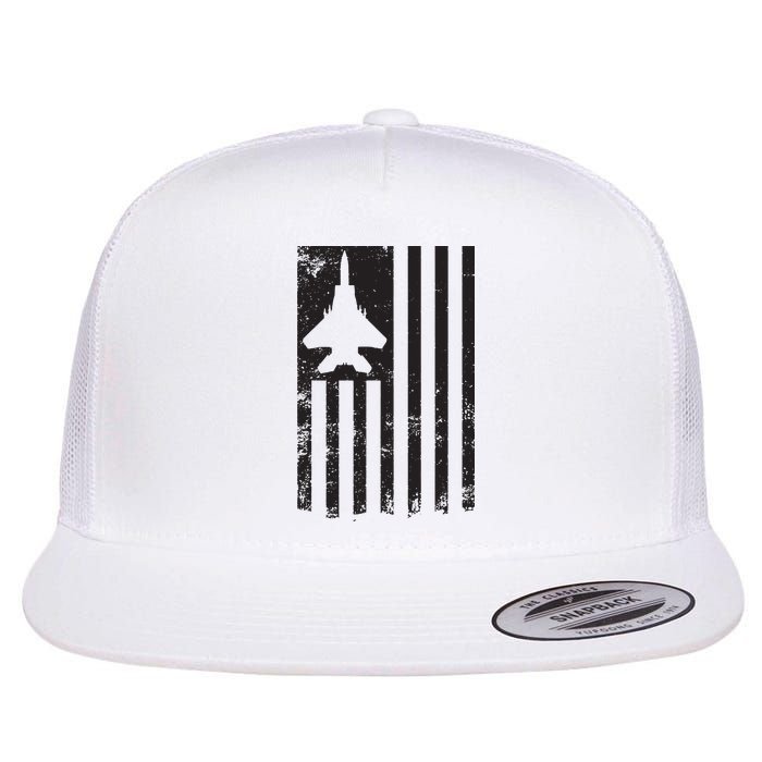 F15 USA FLAG Eagle Fighter Jet For Usaf Pilot Or Crew Flat Bill Trucker Hat