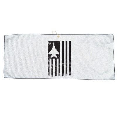 F15 USA FLAG Eagle Fighter Jet For Usaf Pilot Or Crew Large Microfiber Waffle Golf Towel