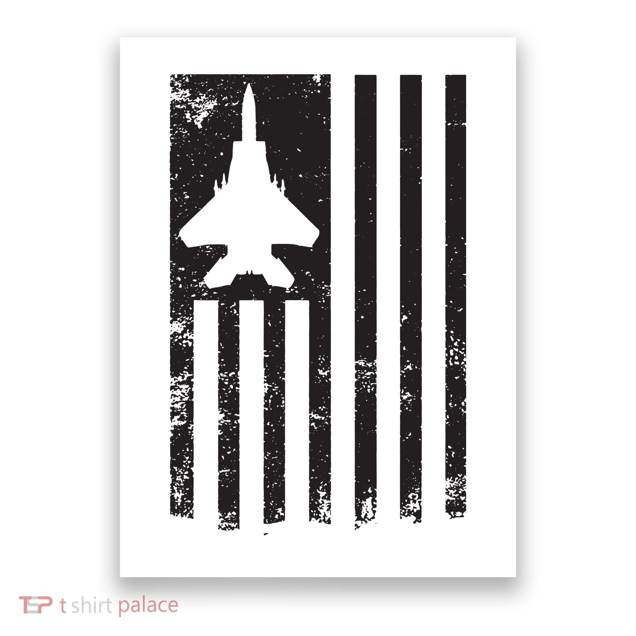 F15 USA FLAG Eagle Fighter Jet For Usaf Pilot Or Crew Poster
