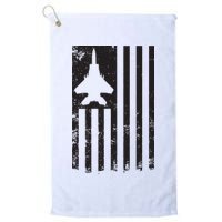 F15 USA FLAG Eagle Fighter Jet For Usaf Pilot Or Crew Golf Towel