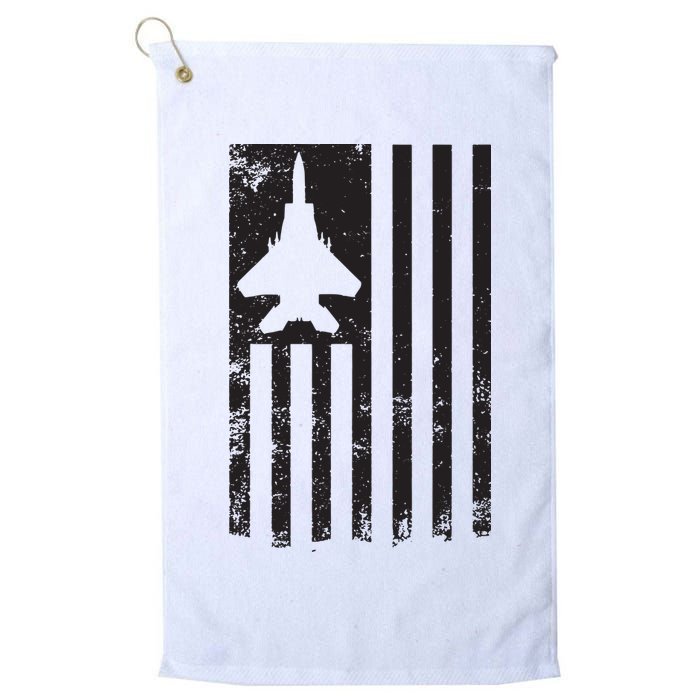 F15 USA FLAG Eagle Fighter Jet For Usaf Pilot Or Crew Golf Towel